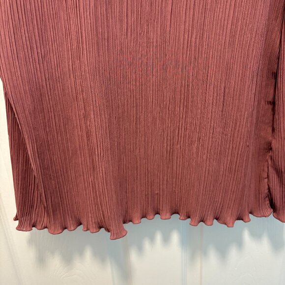 Madewell Plisse Mini Tee Dress in Pressed Grape US 14 - Picture 5 of 10